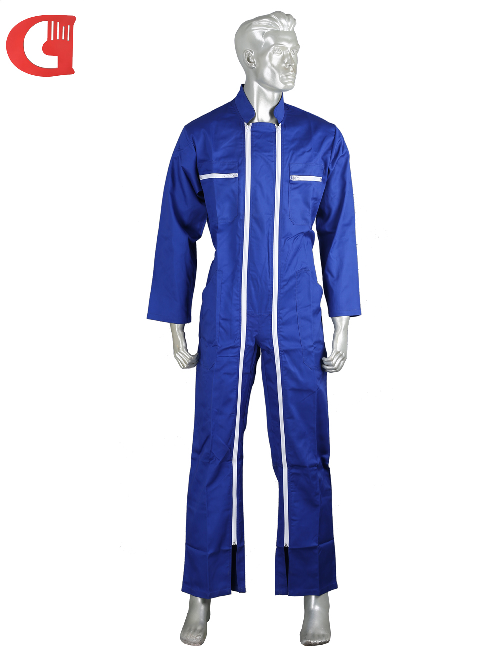 French Model Work Coverall  Double Zipped Work Overalls